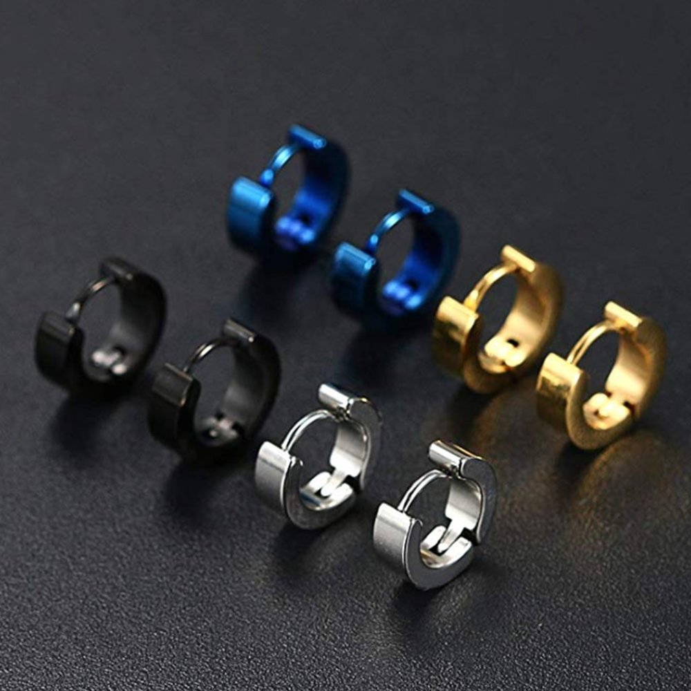 10mm ROUND HUGGIES HOOPS EARRINGS